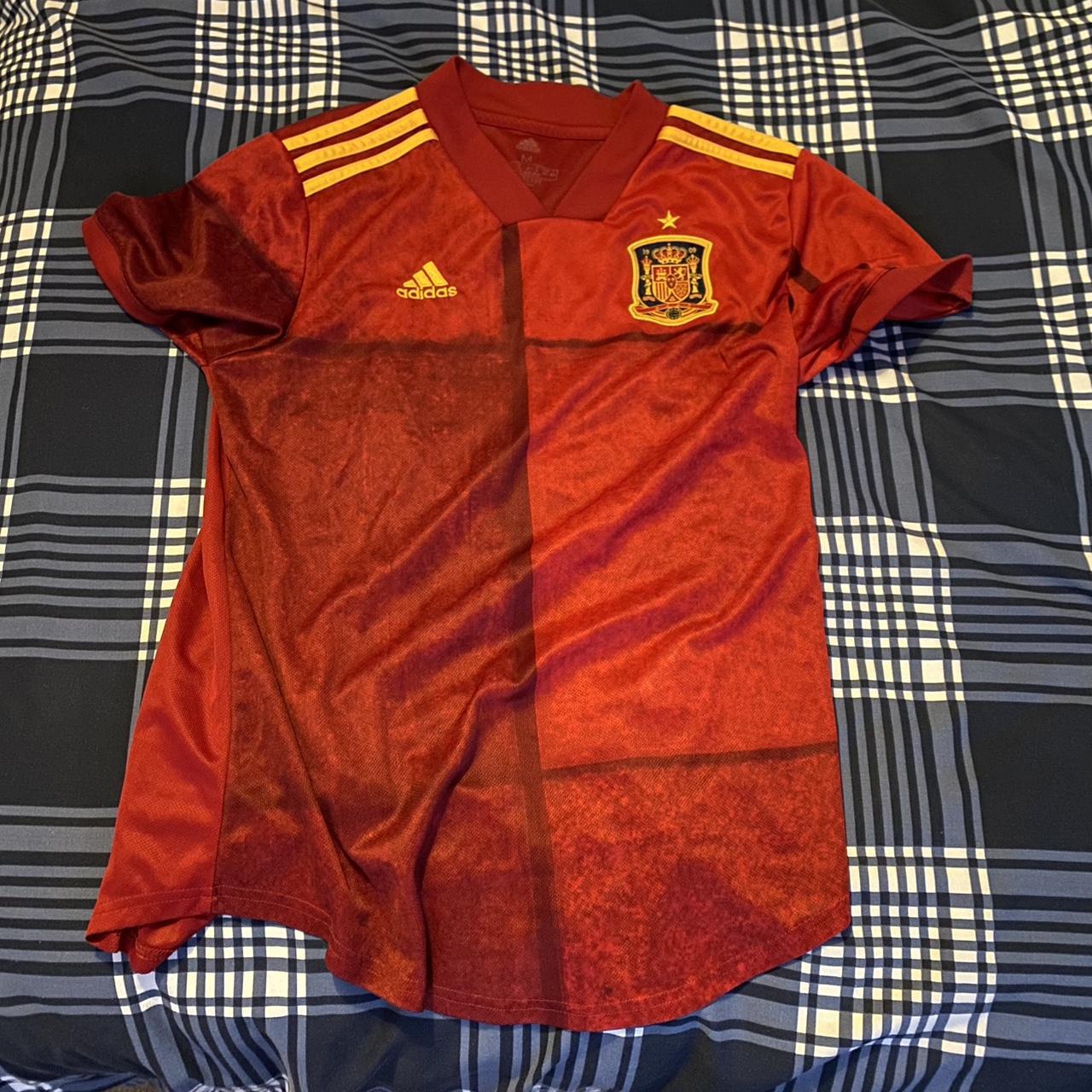 Spanish football shirt size age 12-14 kids UK - Depop