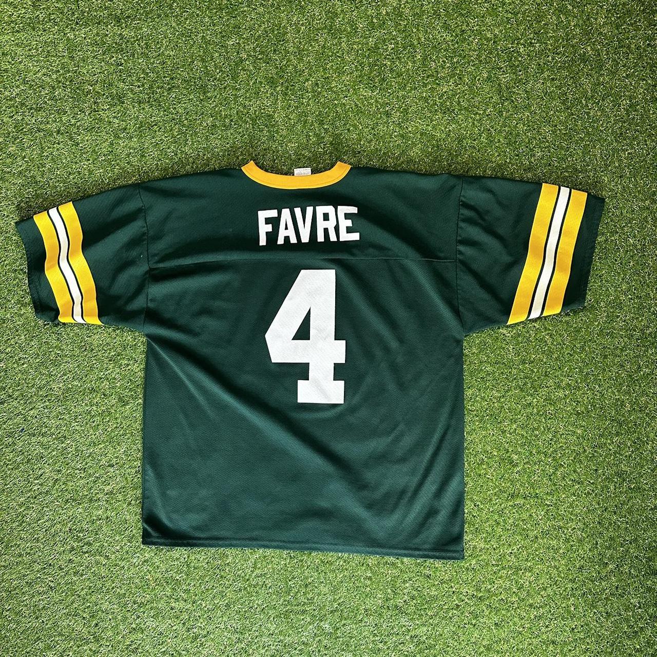 Vintage Green Bay Packers Brett Favre Jersey Logo - Depop