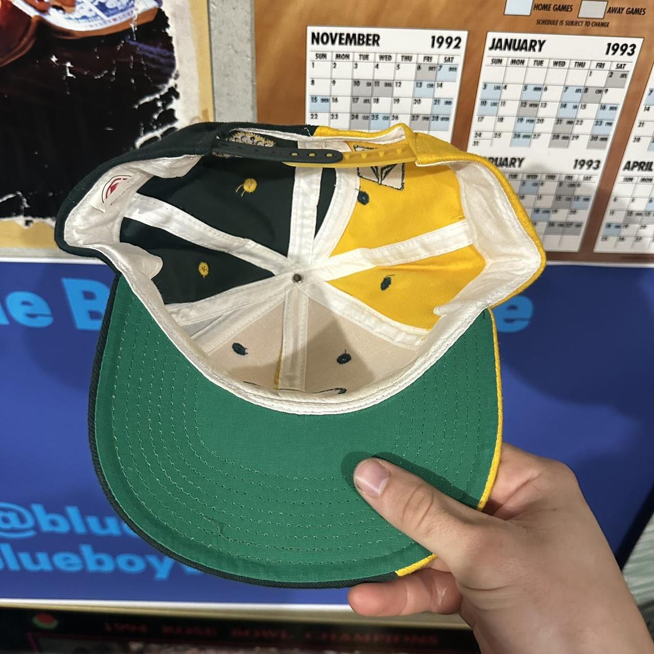 All leather Green Bay packers Hat Vintage Packers - Depop