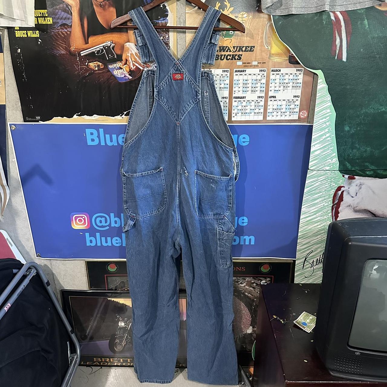Dickies Overalls 36x32 Some marks pictured Small... Depop