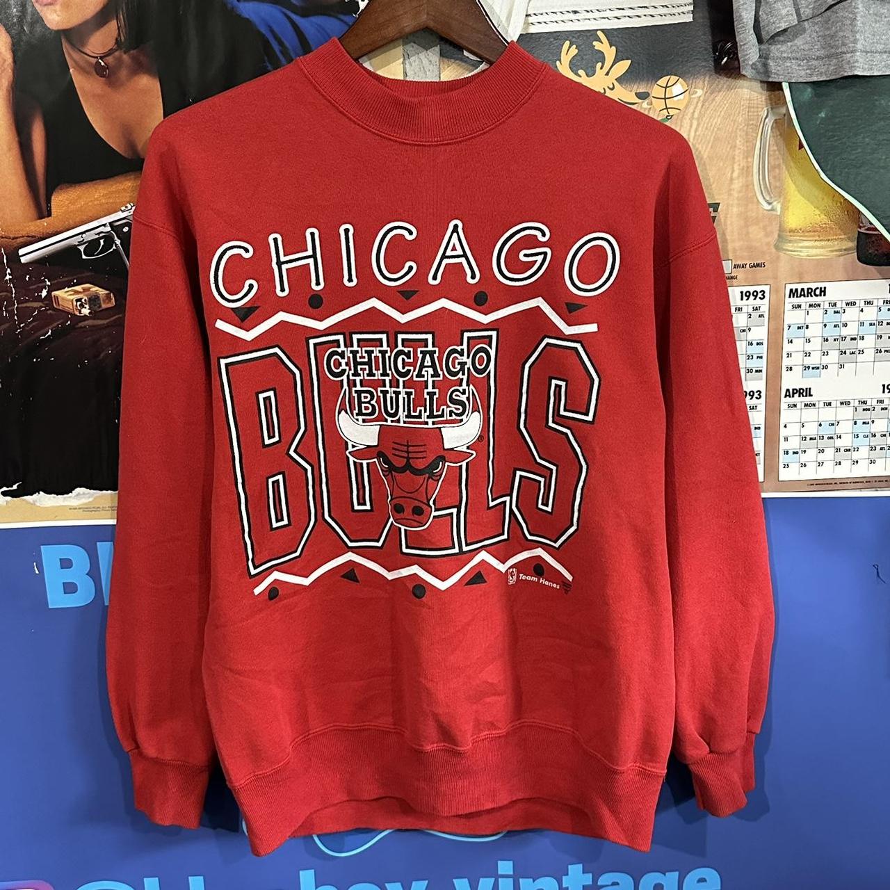 Vintage 90s Bulls Crewneck Sweatshirt ✩ True - Depop