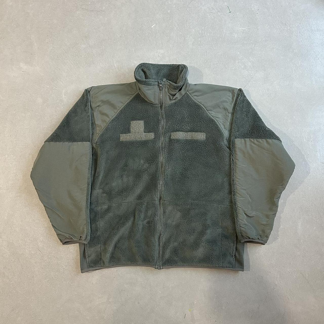 Polartec Made in USA Military Issue Zip Up Fleece... - Depop