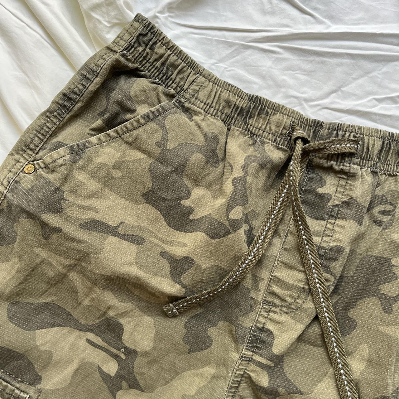 Camo jorts!! Cutest detailing on pocket and with a... - Depop