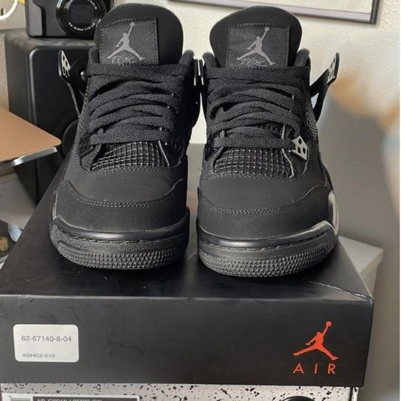 Jordan 4 Black Cats Jordan Black cats excellent... Depop