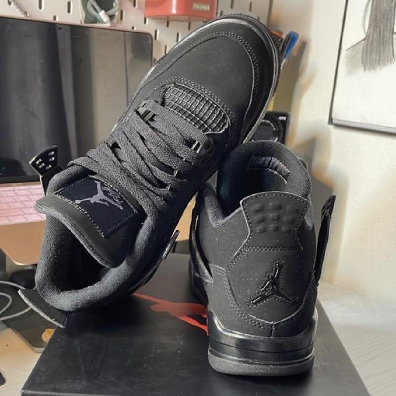 Jordan 4 Black Cats Jordan Black cats excellent... Depop