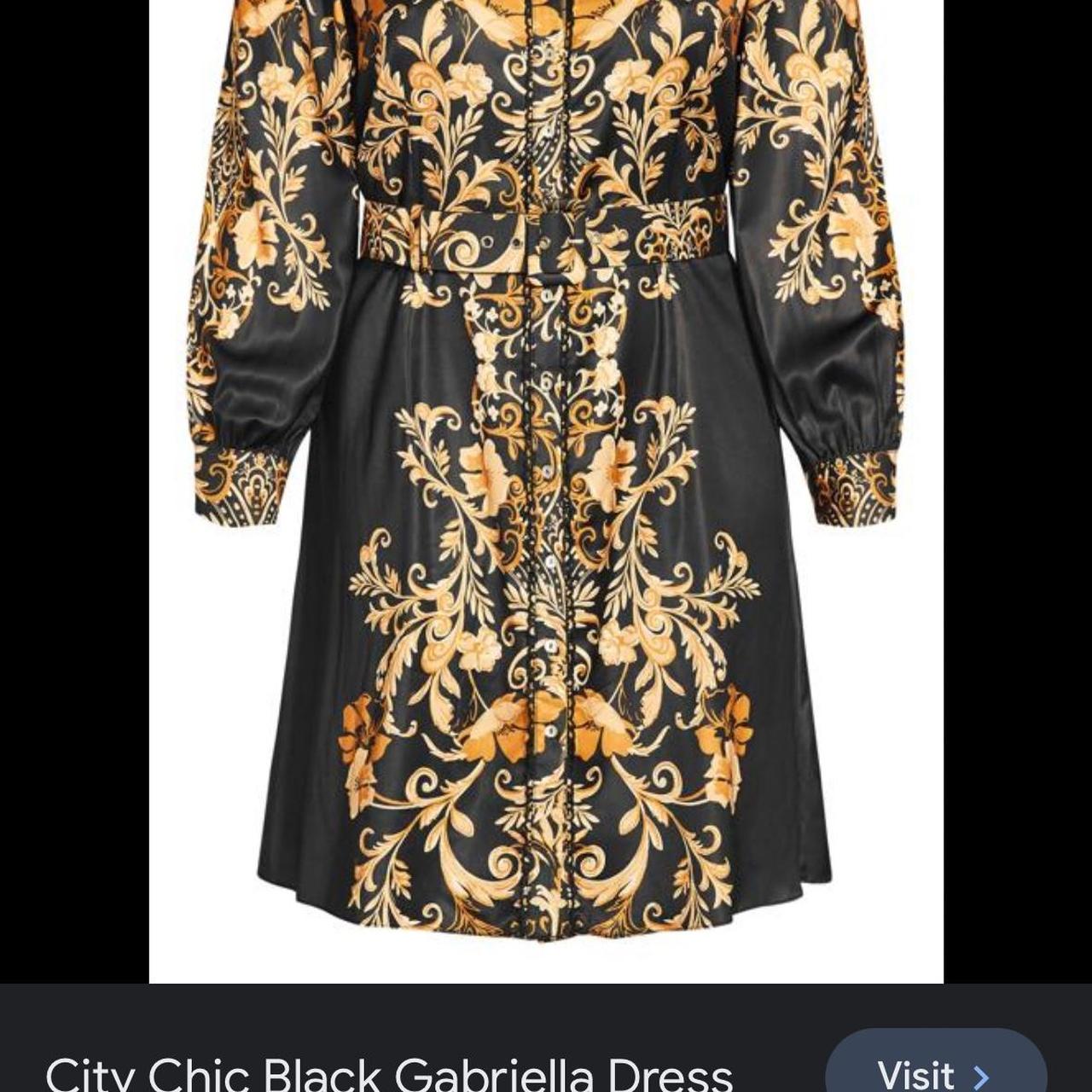 City chic gold dress best sale