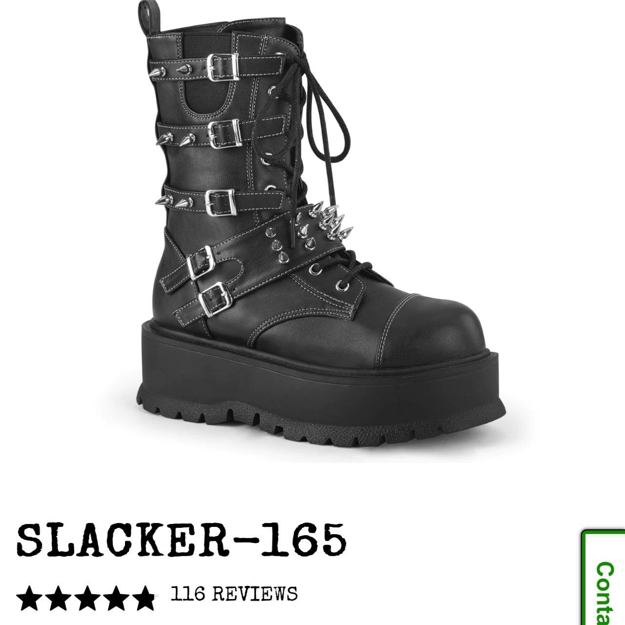 slacker165 demonia boots size women’s 10 have a few... Depop