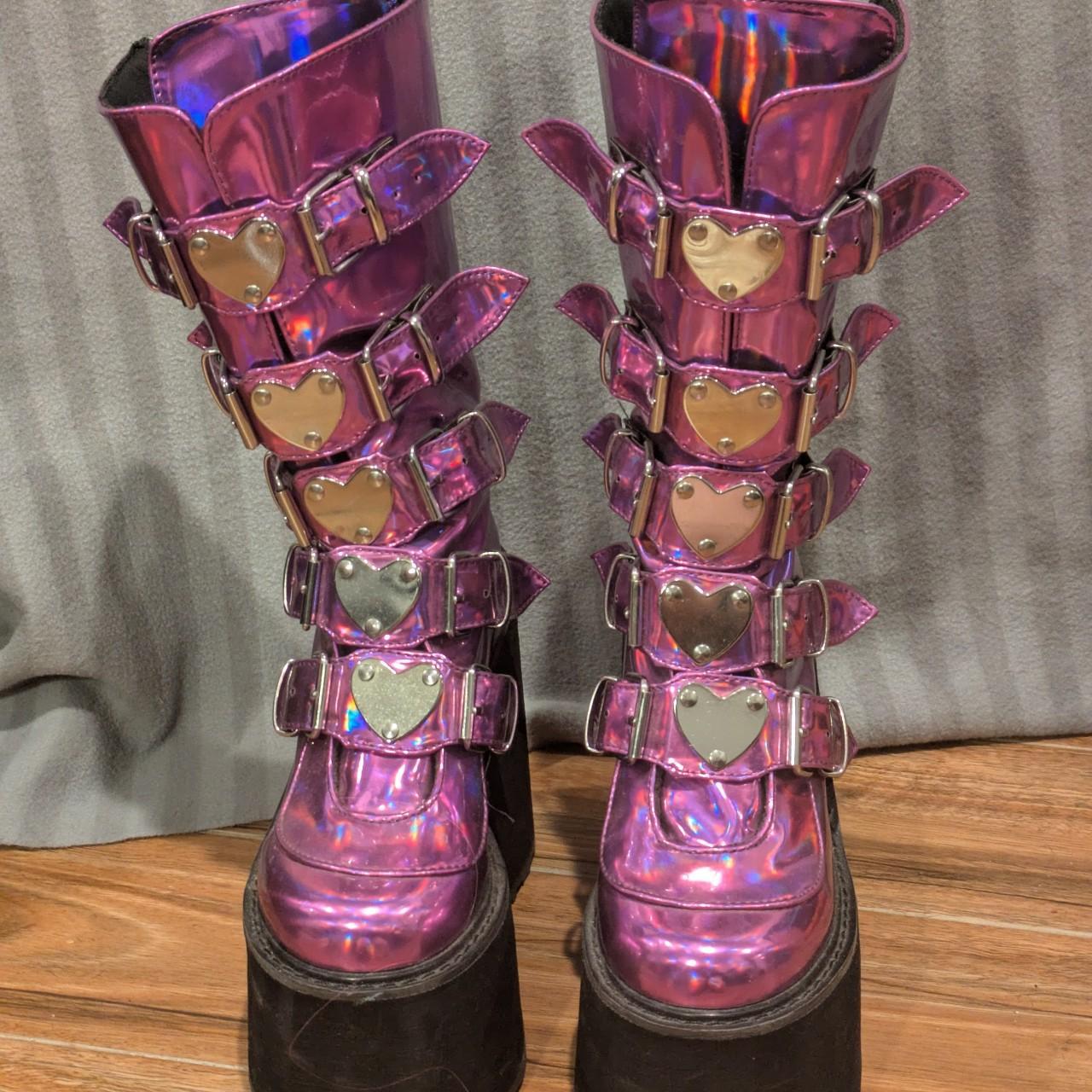 Demonia Women's Boots - Pink/Purple - US 7 – Demo… - image 1