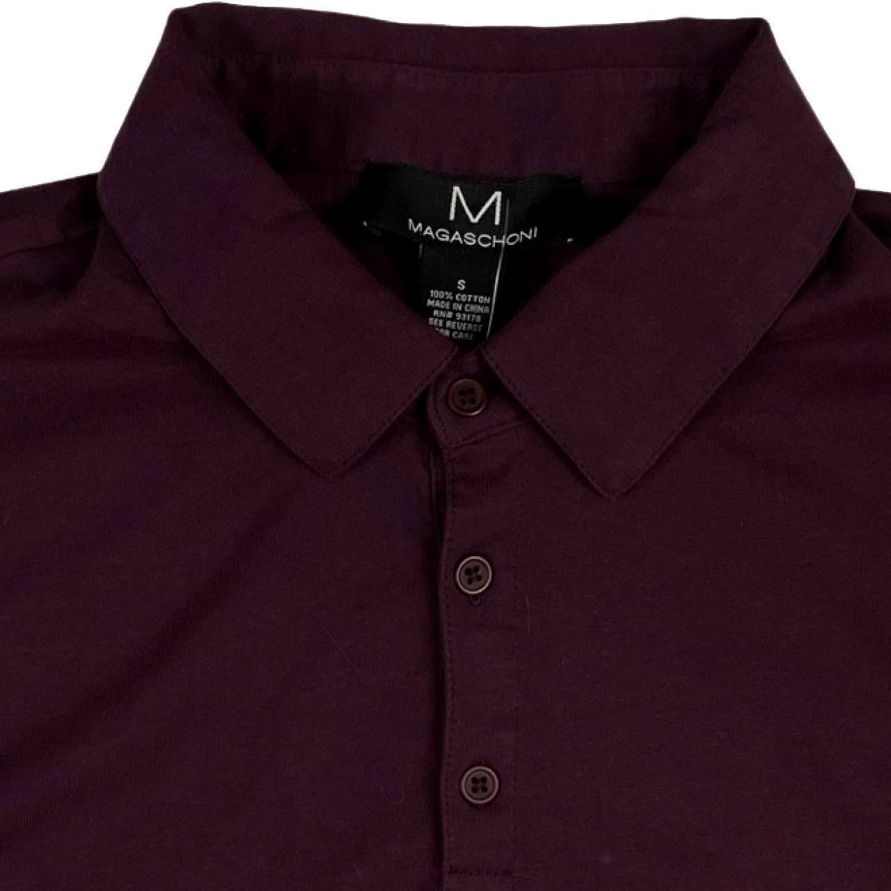 Magaschoni Shirt Mens Size Small NWT Purple Cotton - Depop