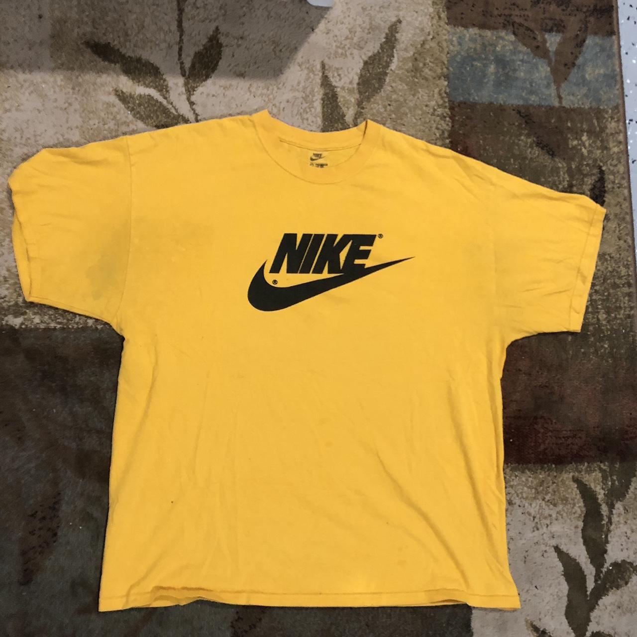 Nike Men's T-Shirt - Yellow - XL