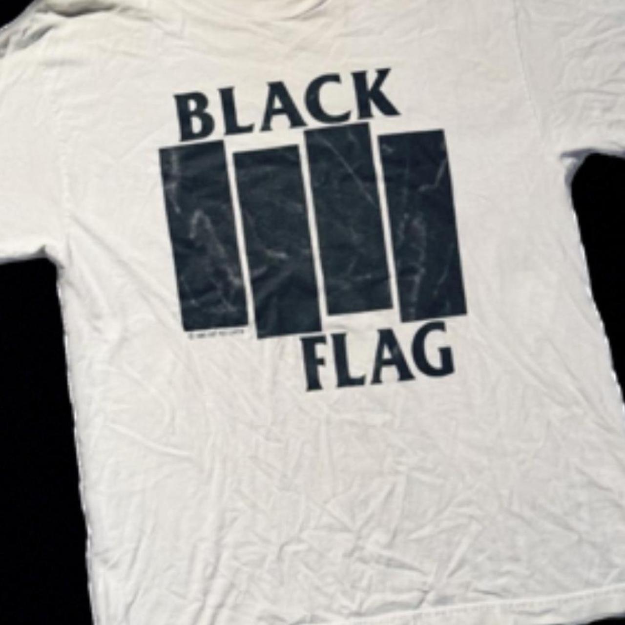 ヴィンテージ 80s Black Flag Tシャツ sst ブラックフラッグ Vintage Black Flag T-shirt ©️1985 SST RECORDS Size | Depop