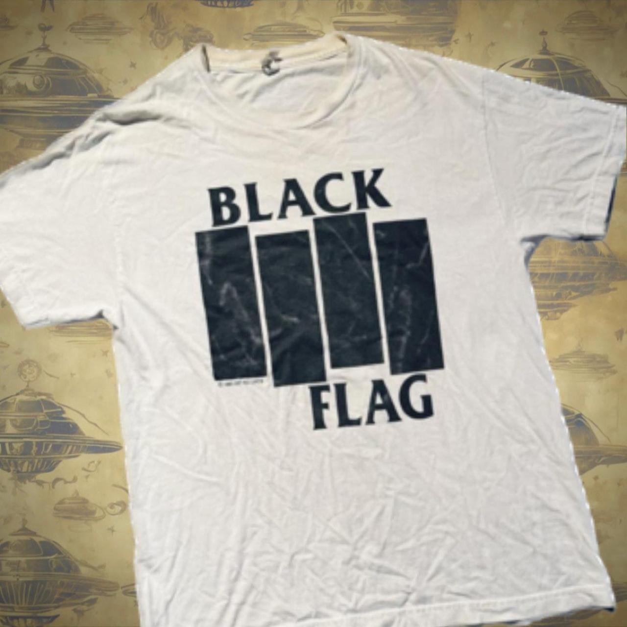 最大10%OFFクーポン Black Vintage Flag Depop | Size RECORDS SST ©️1985 T-shirt ミュージシャン