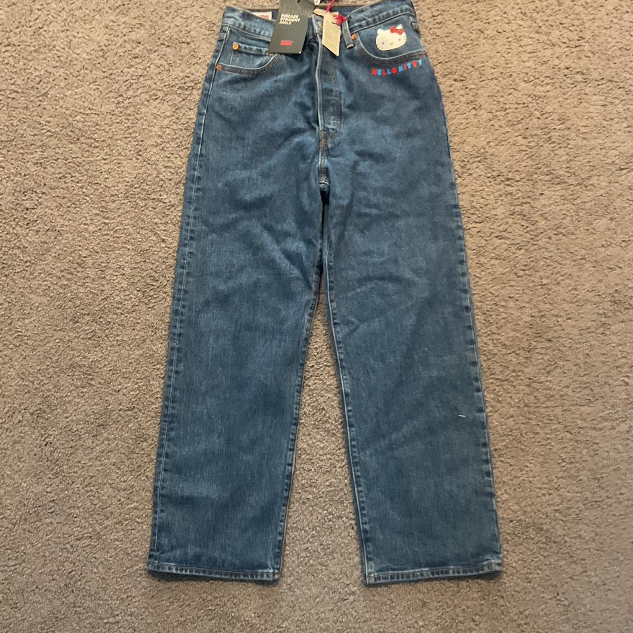 NWT Levi's X Hello Kitty Ribcage Straight Ankle cheapest Jeans Size 26