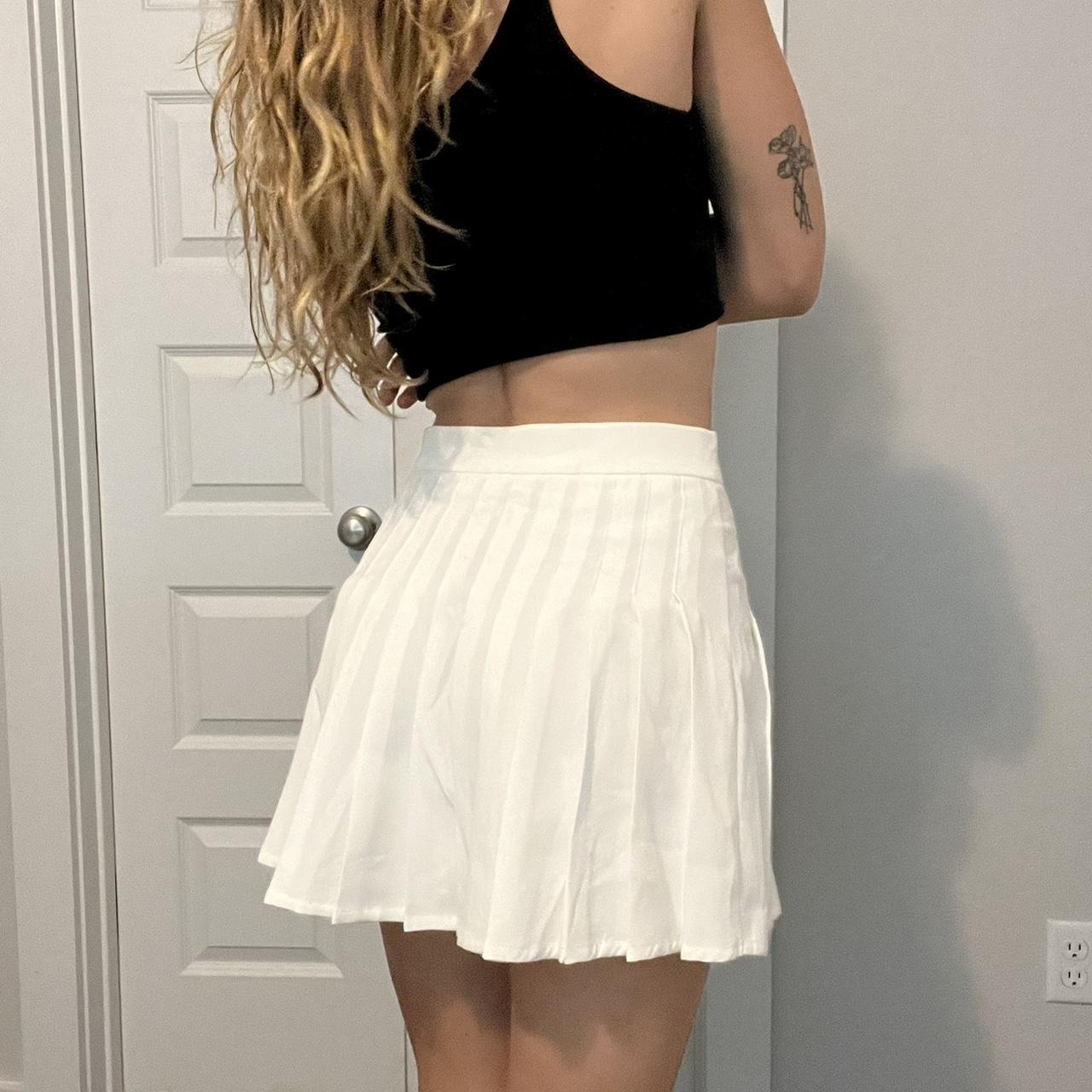 Skirts, Preppy Vsco Skirt White Neverworn
