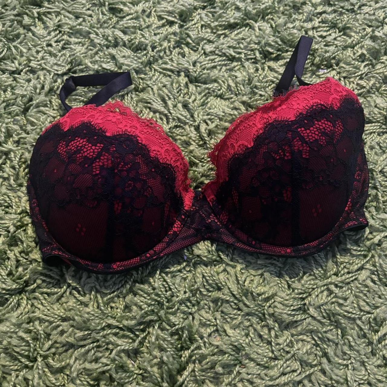 Adored by Adore Me Mesh embroidery bra with Jamilla - Depop