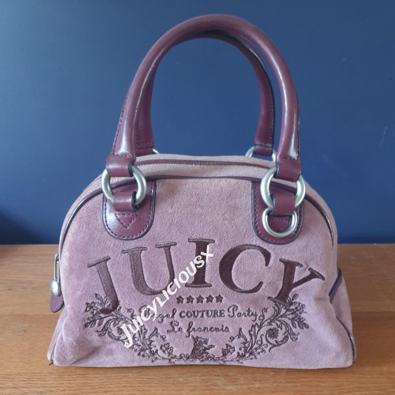 Purple juicy couture bowler bag * zip for closure. *... Depop