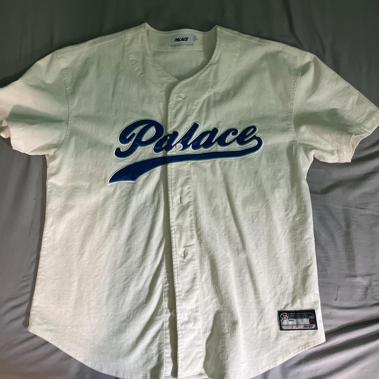 Palace Cord Baseball Jersey, Stone L Never worn, | Depop