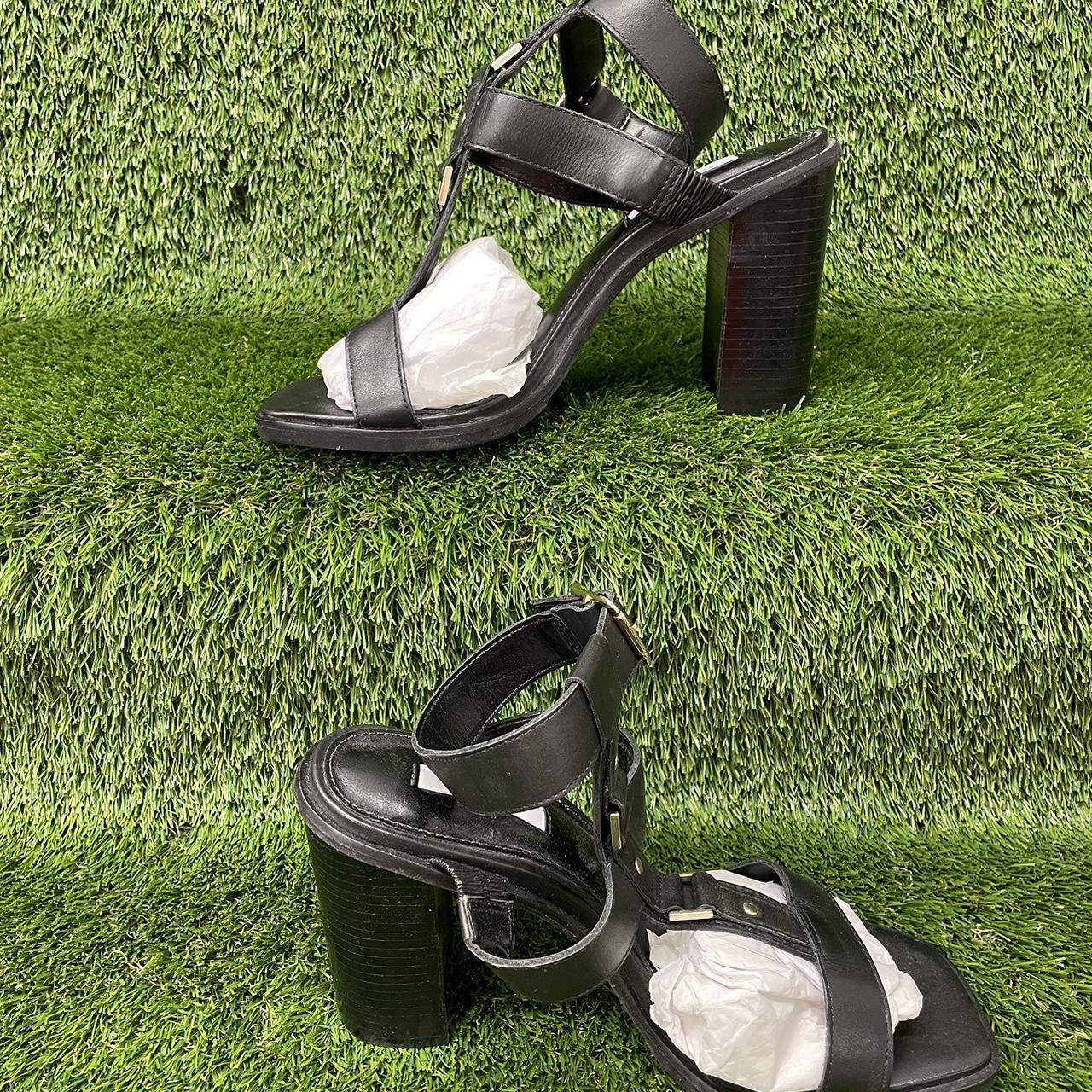 Office Women's Black and Brown Sandals Depop