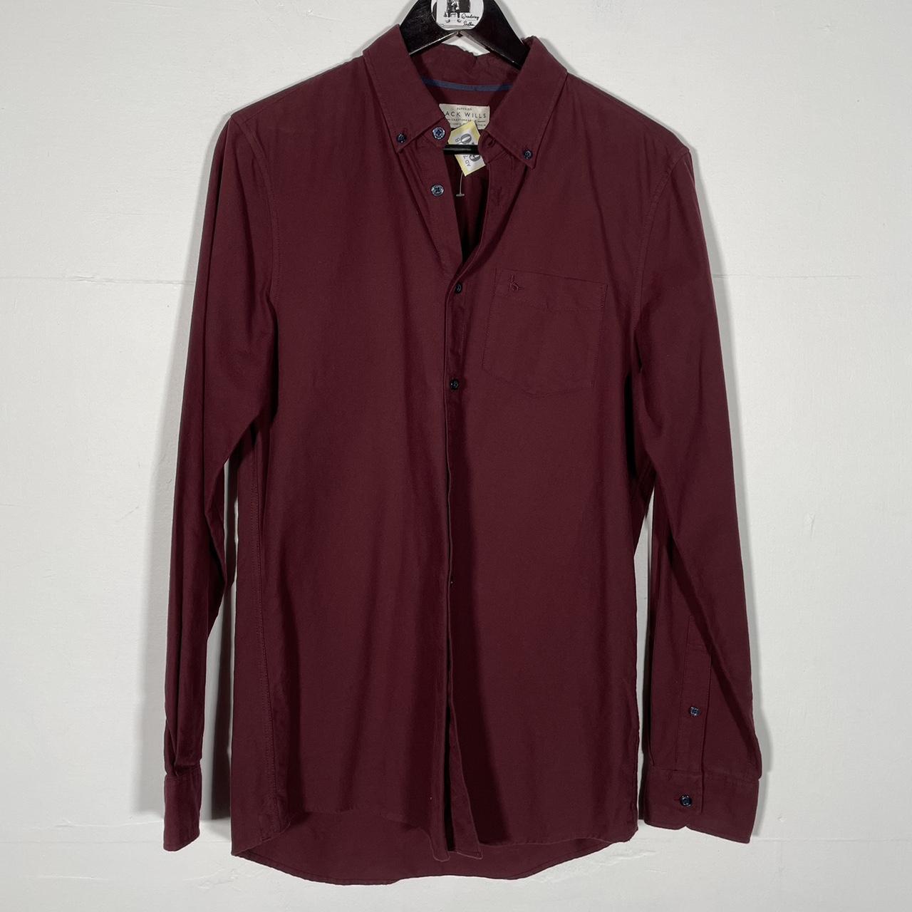 NY620 Jack wills burgundy shirt. Size S. great... - Depop