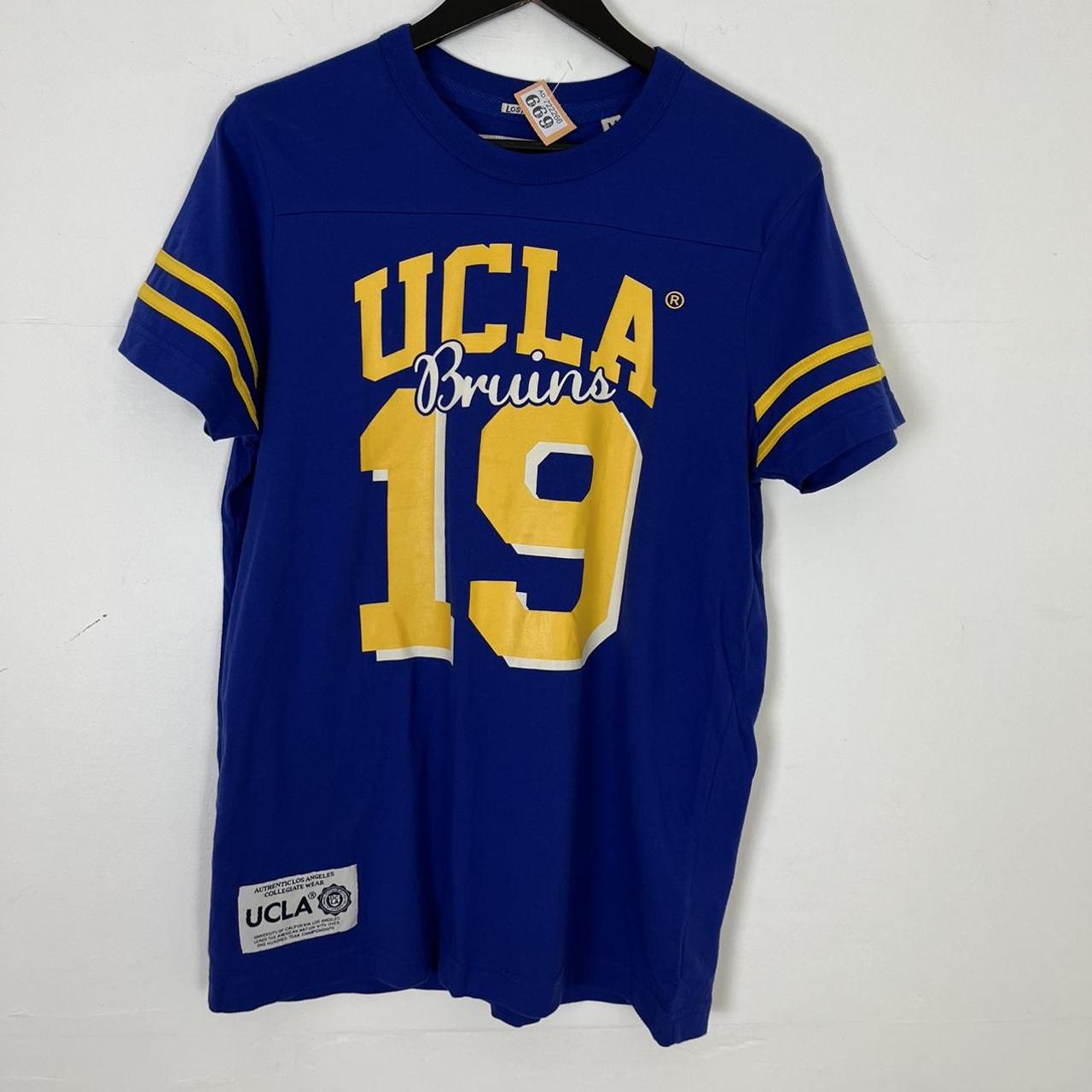 O669 Blue and yellow UCLA t-shirt in blue and... - Depop