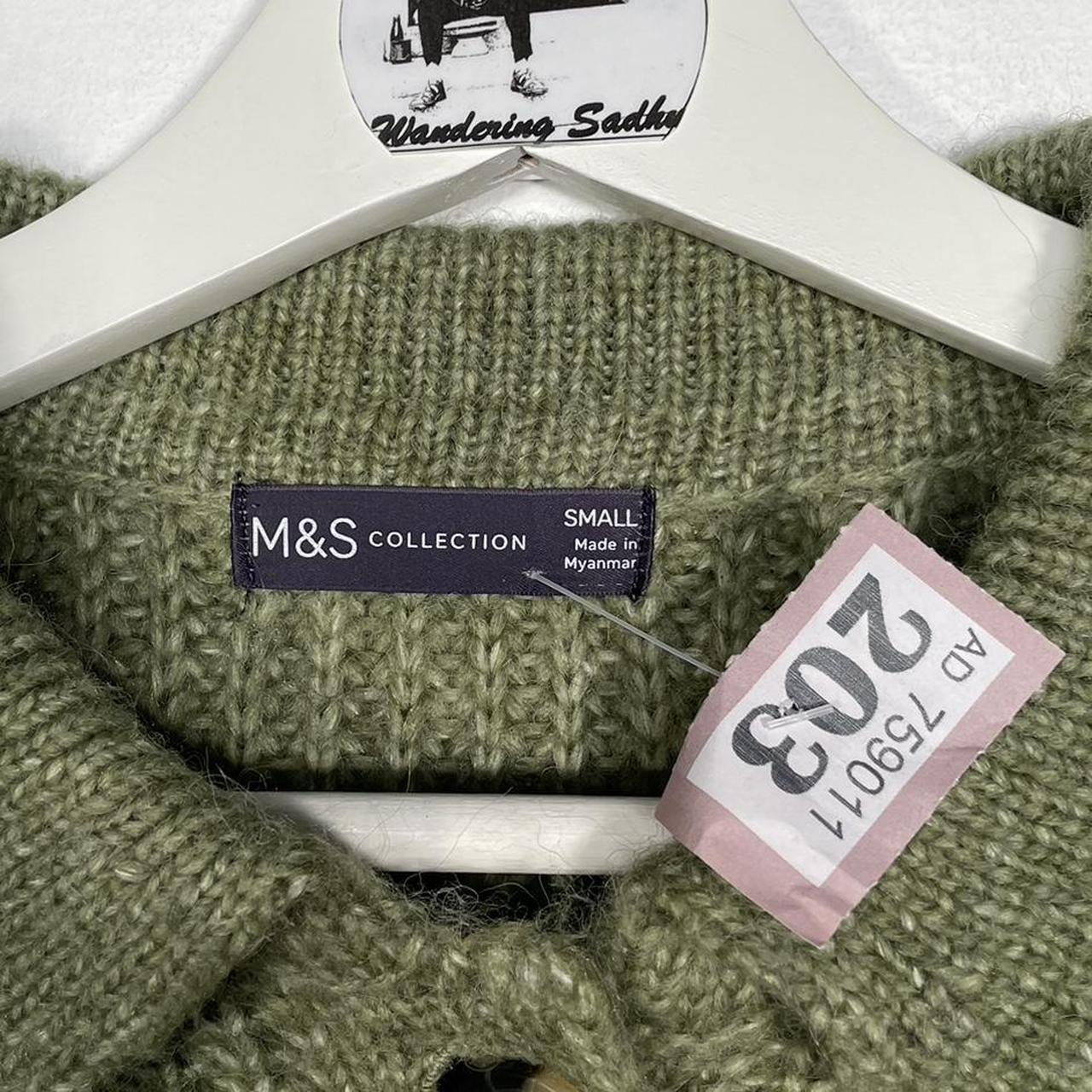 Marks & Spencer Men's Khaki and Brown Cardigan Depop