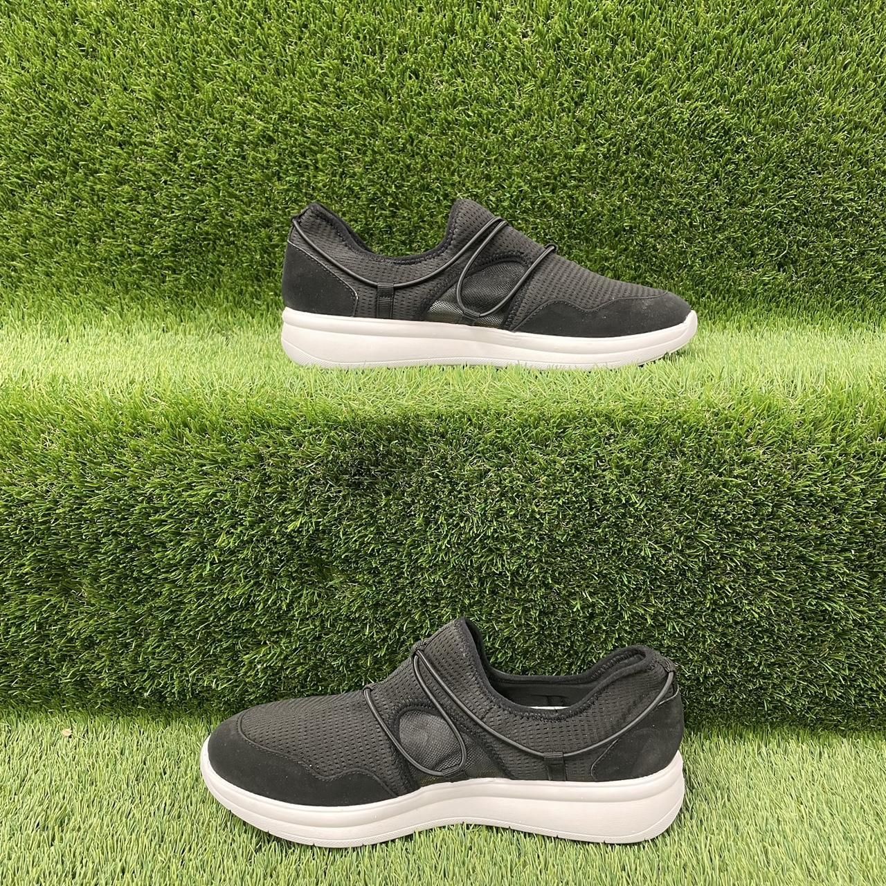 T818 Black Clark’s trainers easy slip on Size 10... Depop