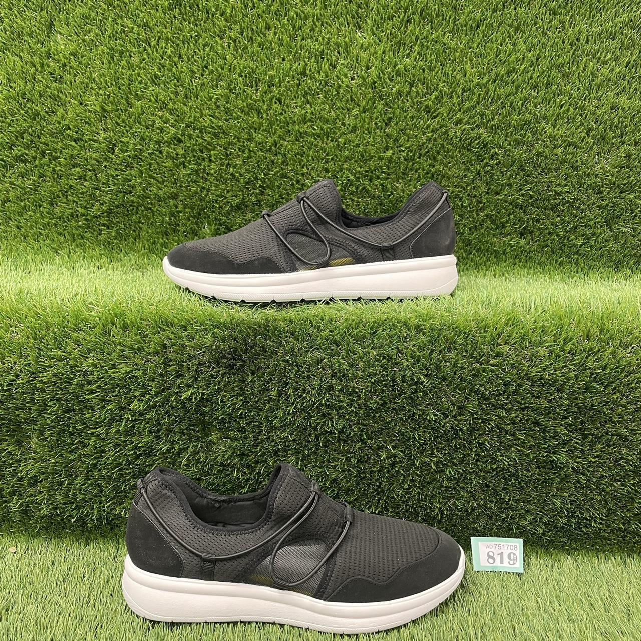 T818 Black Clark’s trainers easy slip on Size 10... Depop