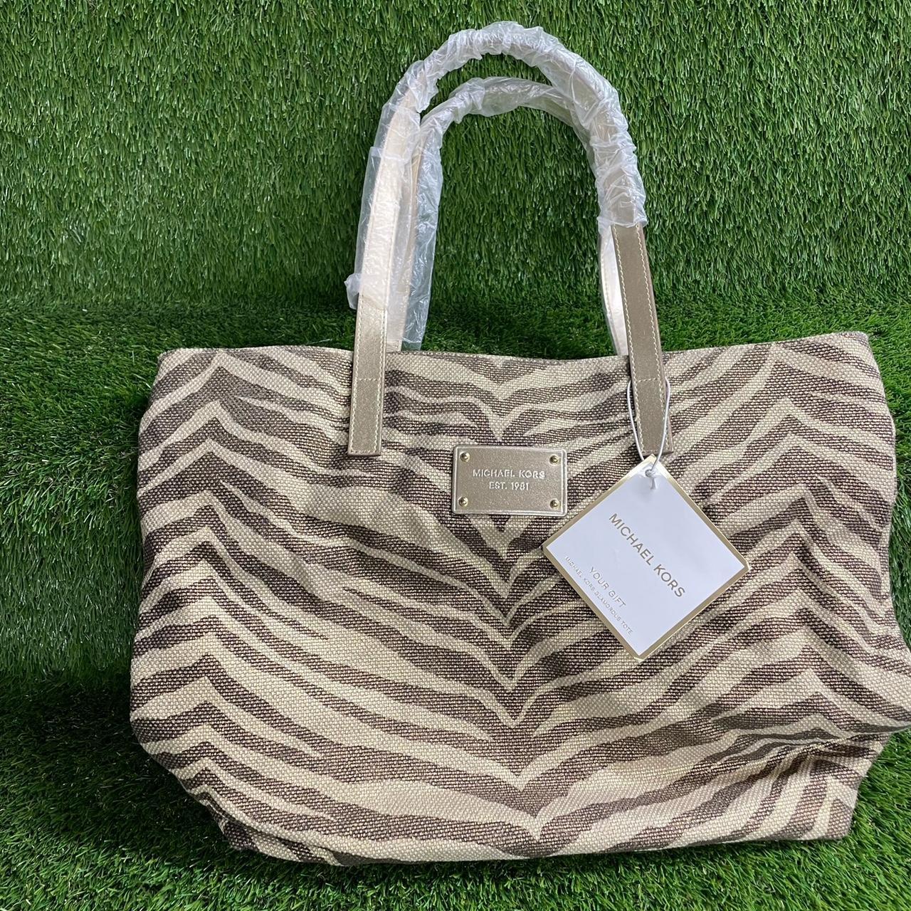 Michael kors zebra 2025 print bag