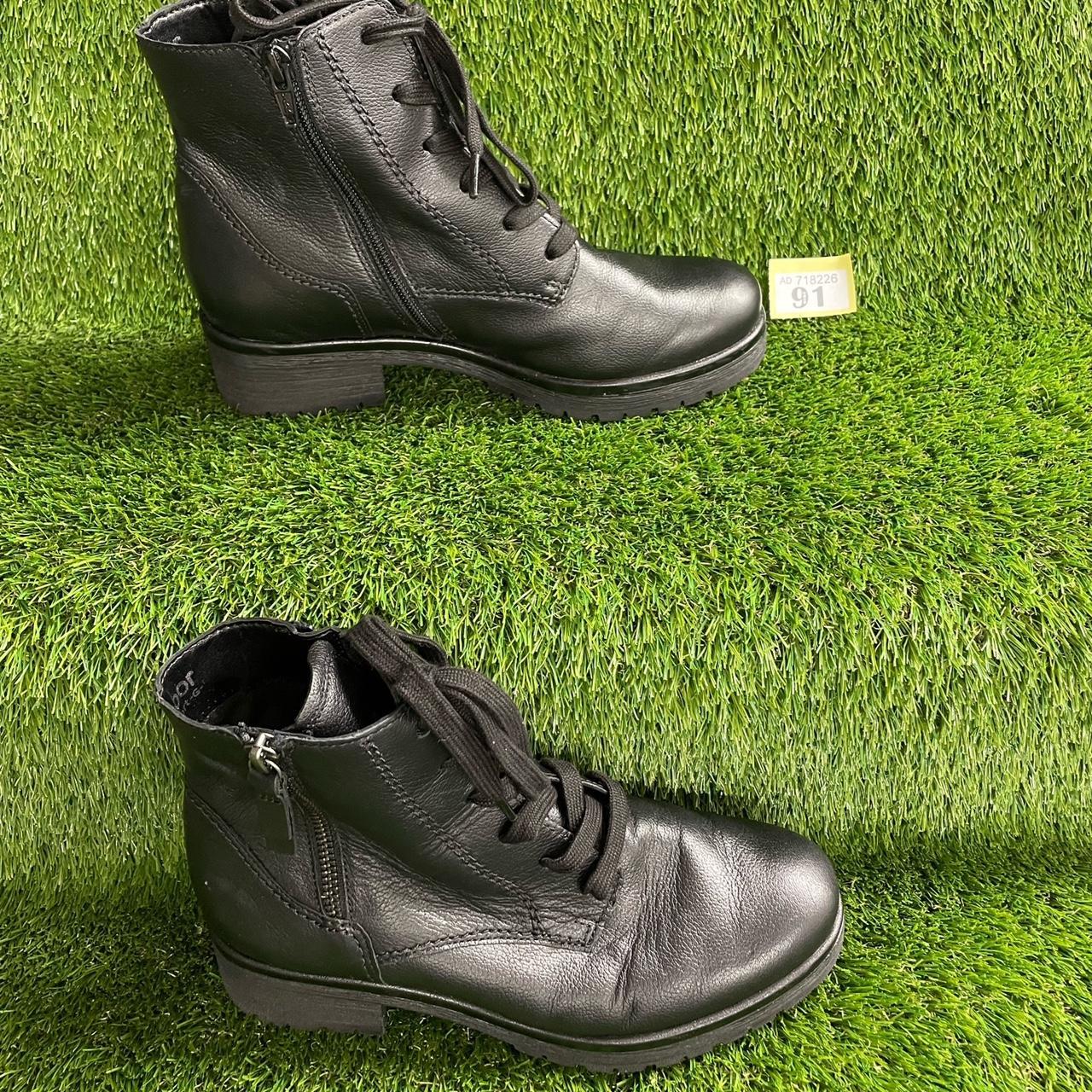 Y91 Black army boots. Size 5.5. Great condition... Depop