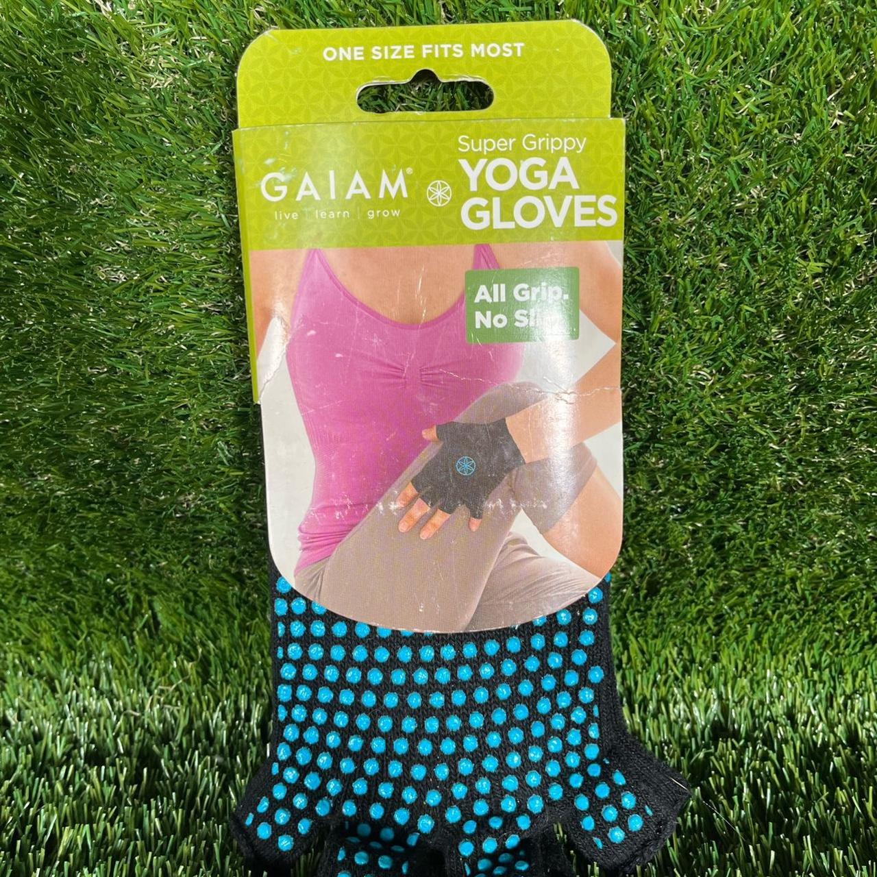 Grippy Yoga Gloves Black - GAIAM