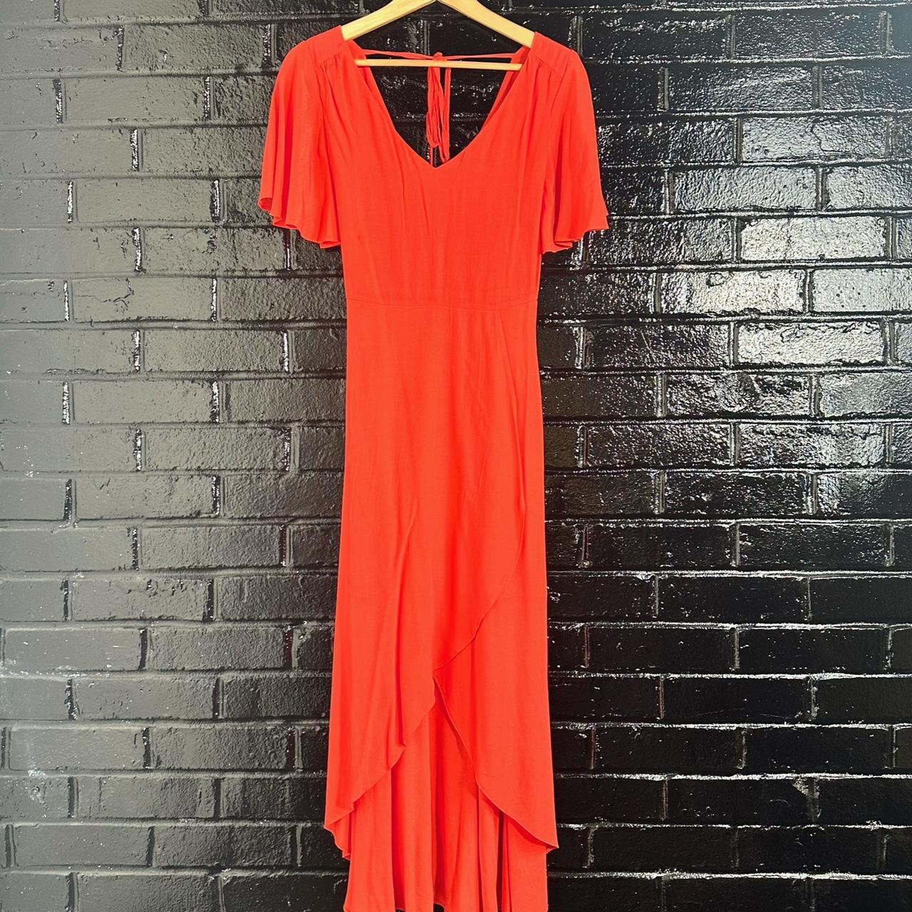 F&f orange maxi sales dress