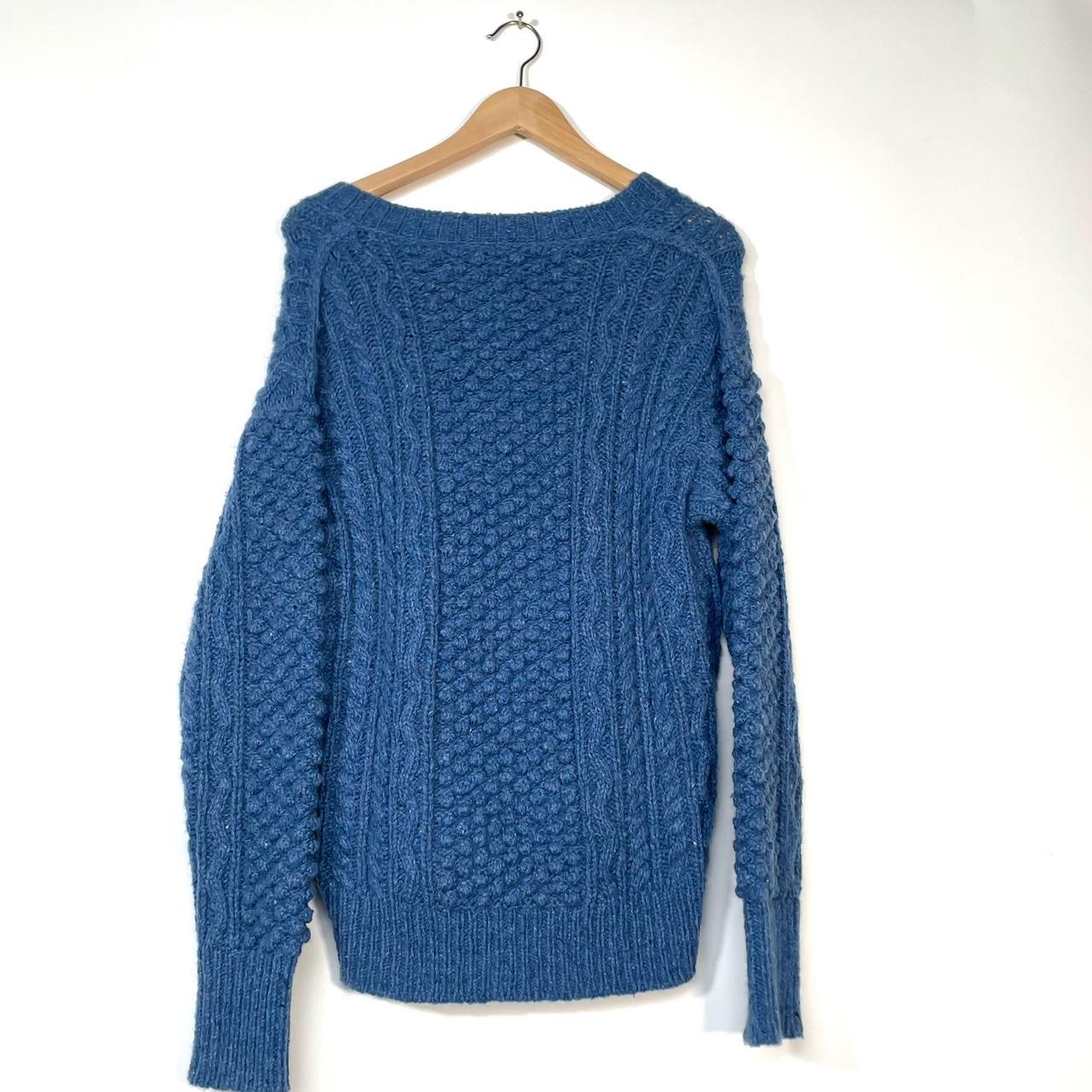 R811 Burberry blue knitted jumper. Size M. Great. Depop