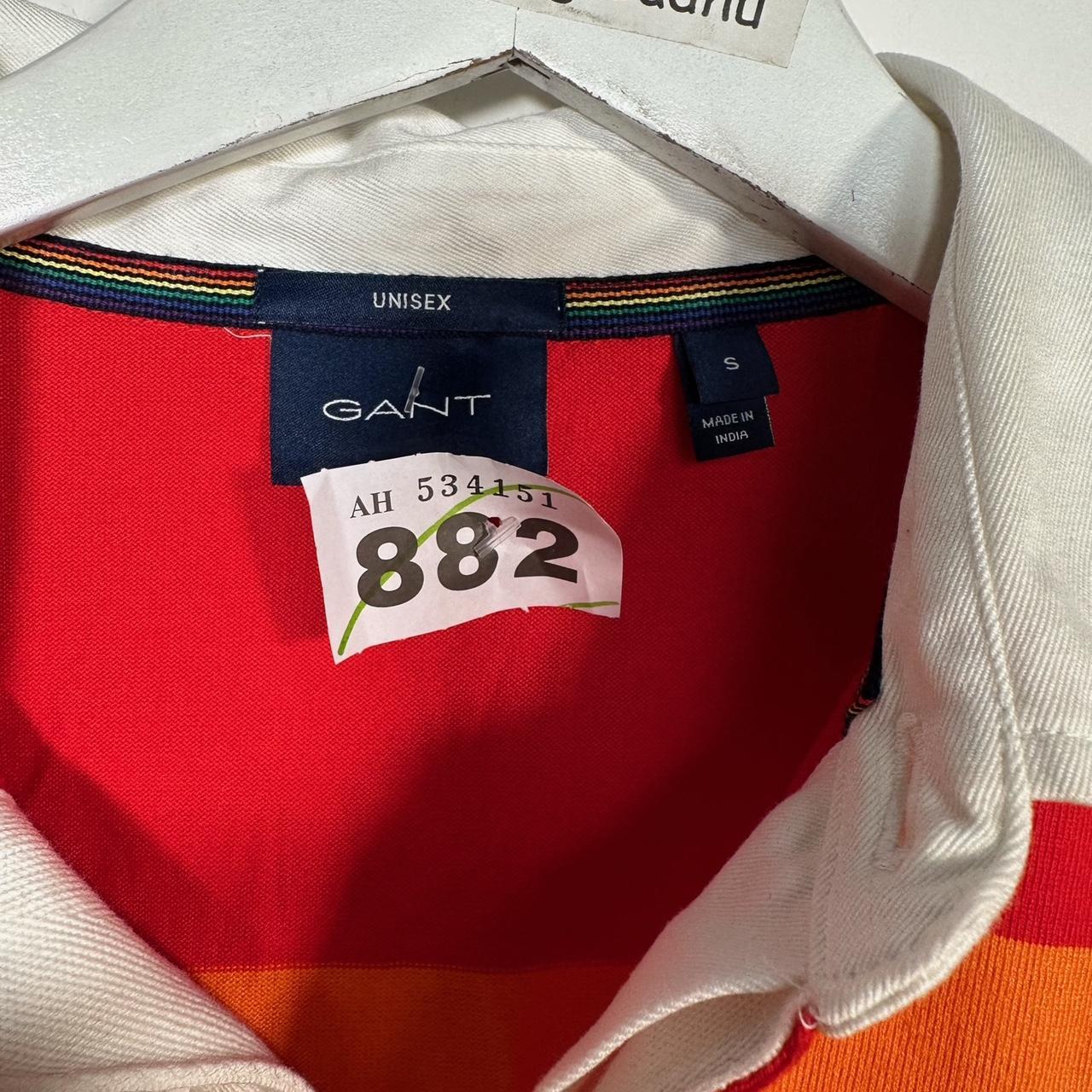 【新品】AWMS CHANDIGARH RUGBY SHIRT S WM882 Gant multicoloured rugby shirt. Size S. great | Depop