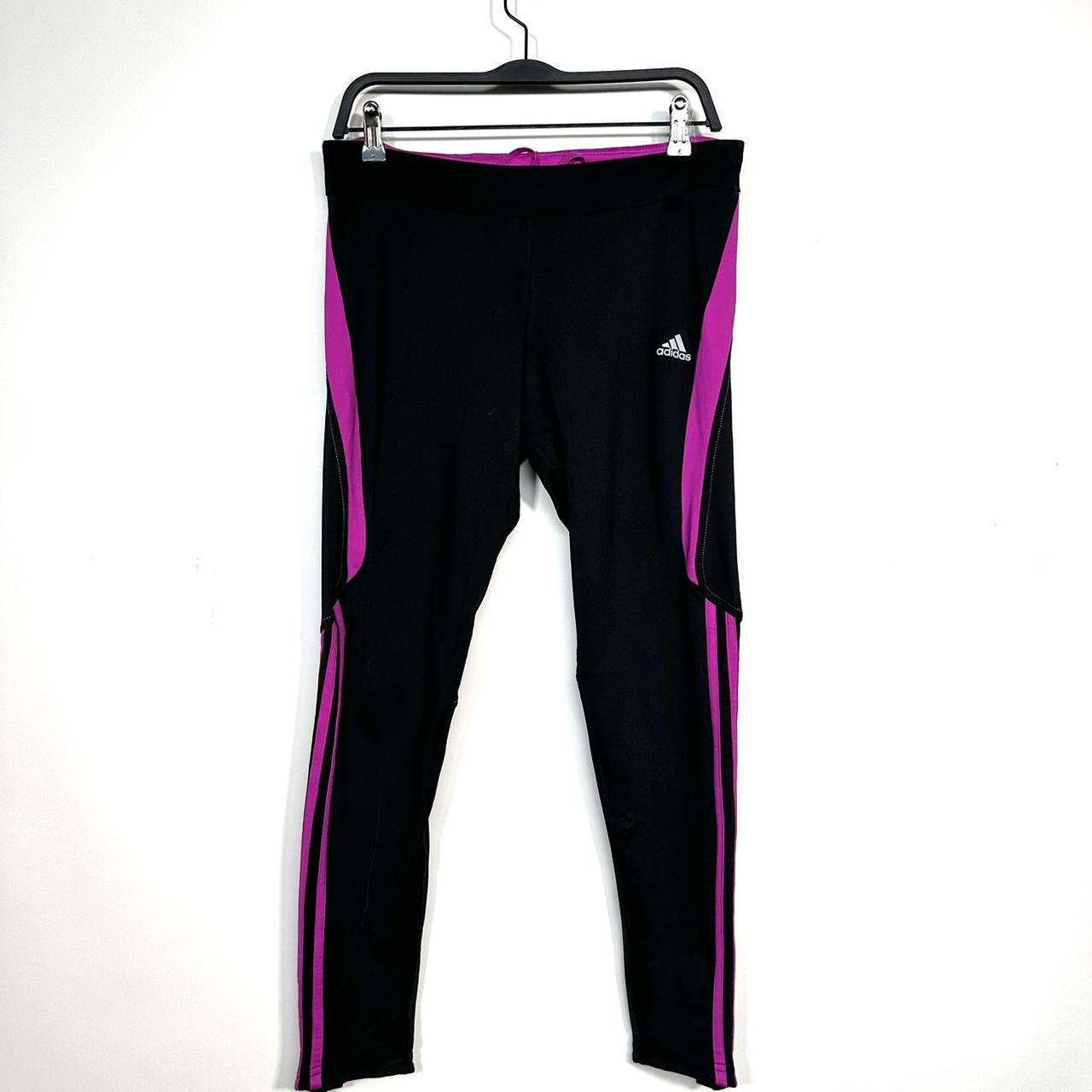 Adidas black and pink leggings best sale