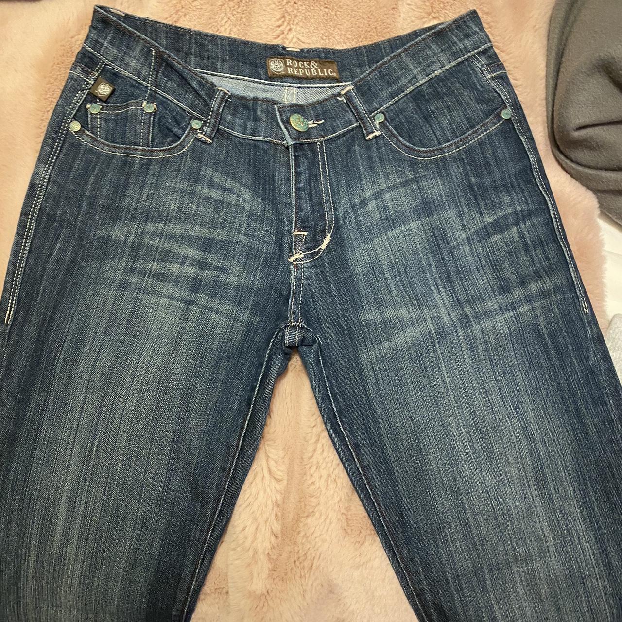 rock and republic flared jeans selling as too... - Depop