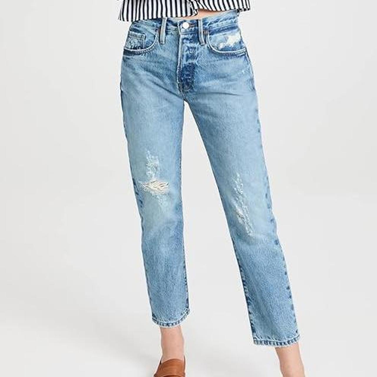 Frame Le Original High-Rise online Distressed Straight-Leg