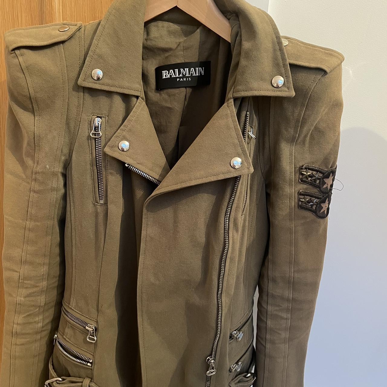 Balmain hot sale khaki jacket