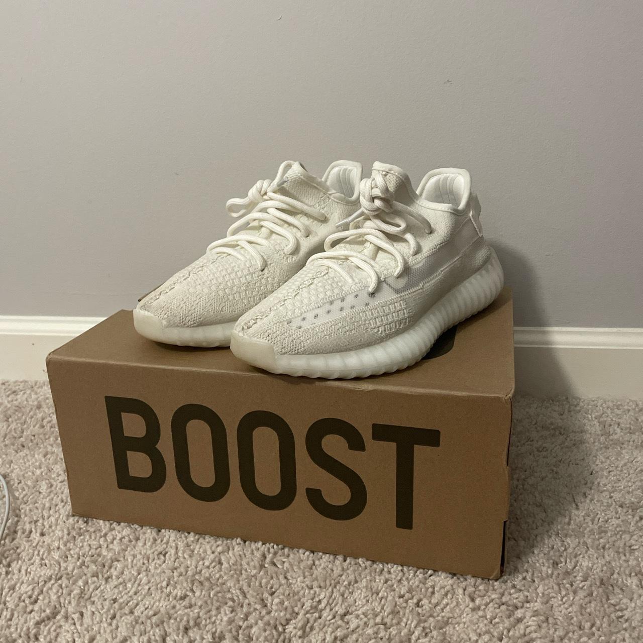 Yeezy 350 white bone Size 7 From thrift Send... - Depop