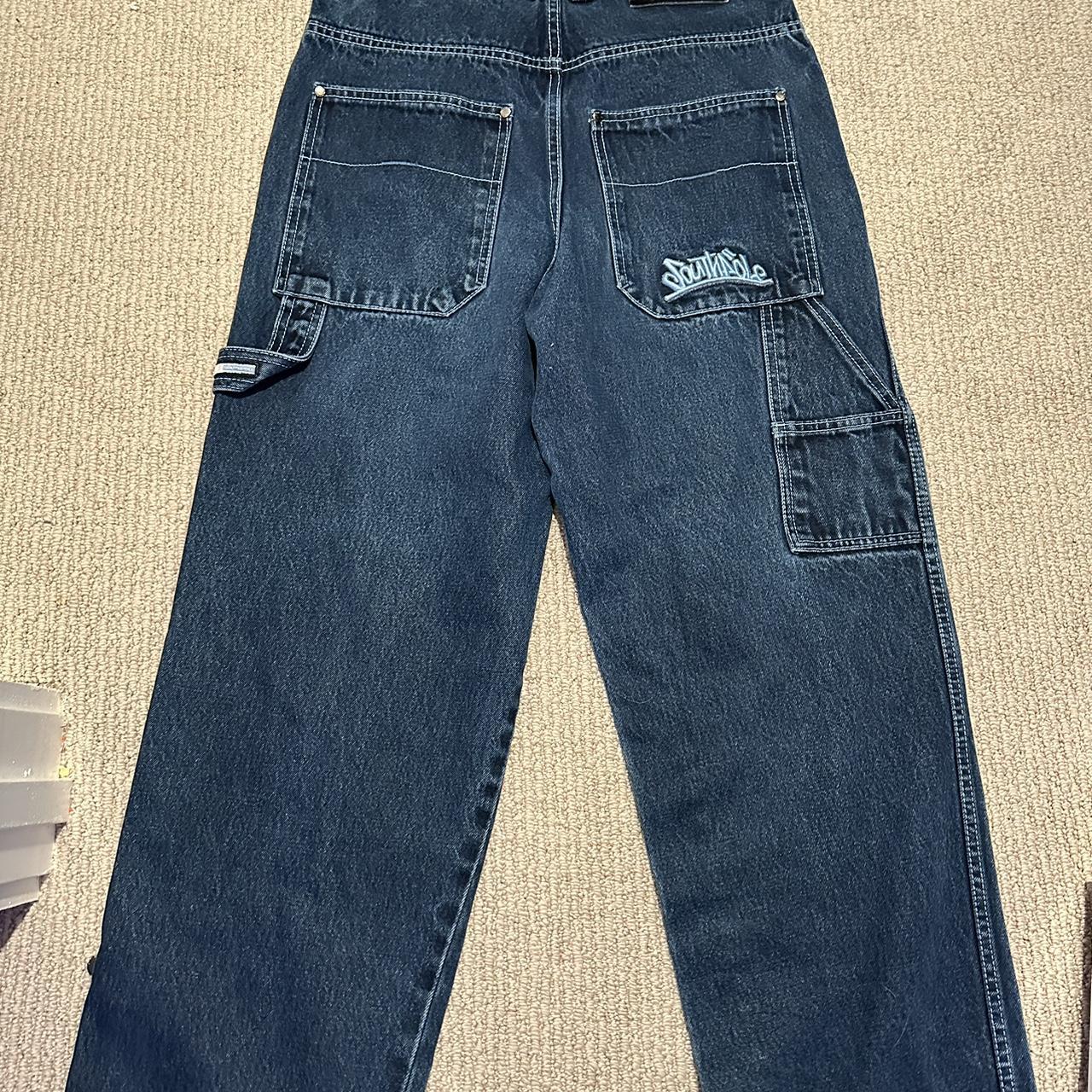 Vintage southpole carpenter pants graffiti embroider... - Depop