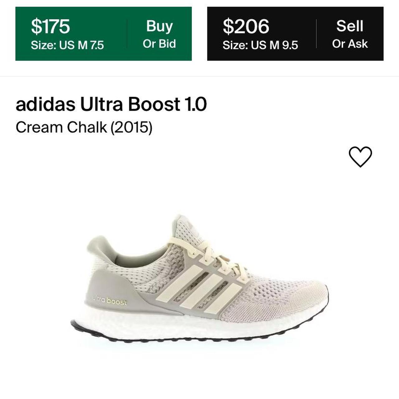 Ultra boost cream outlet sizing