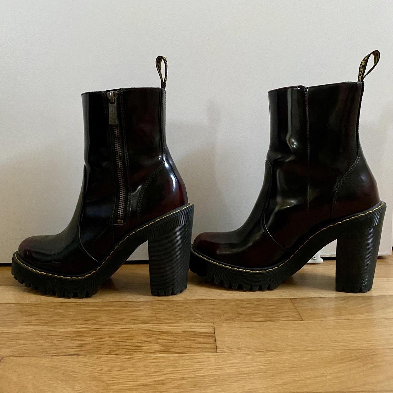 Dr. Martens Magdalena II platform heel cherry... - Depop