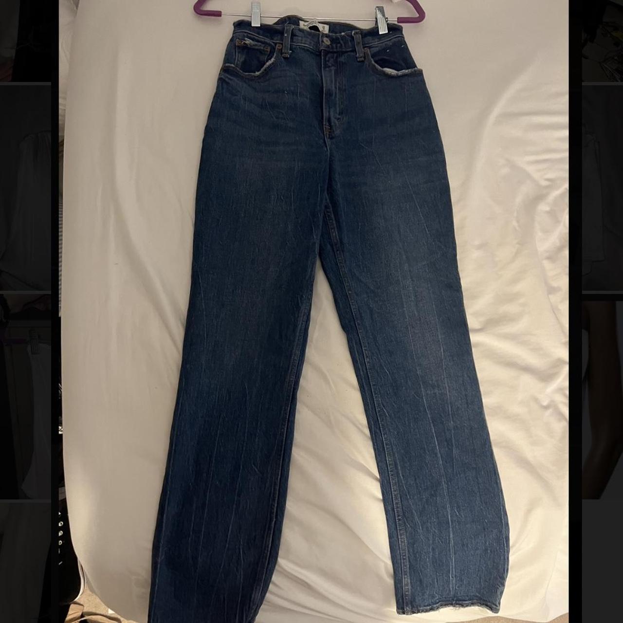 90s Straight Ultra High Rise Abercrombie Jean In... - Depop