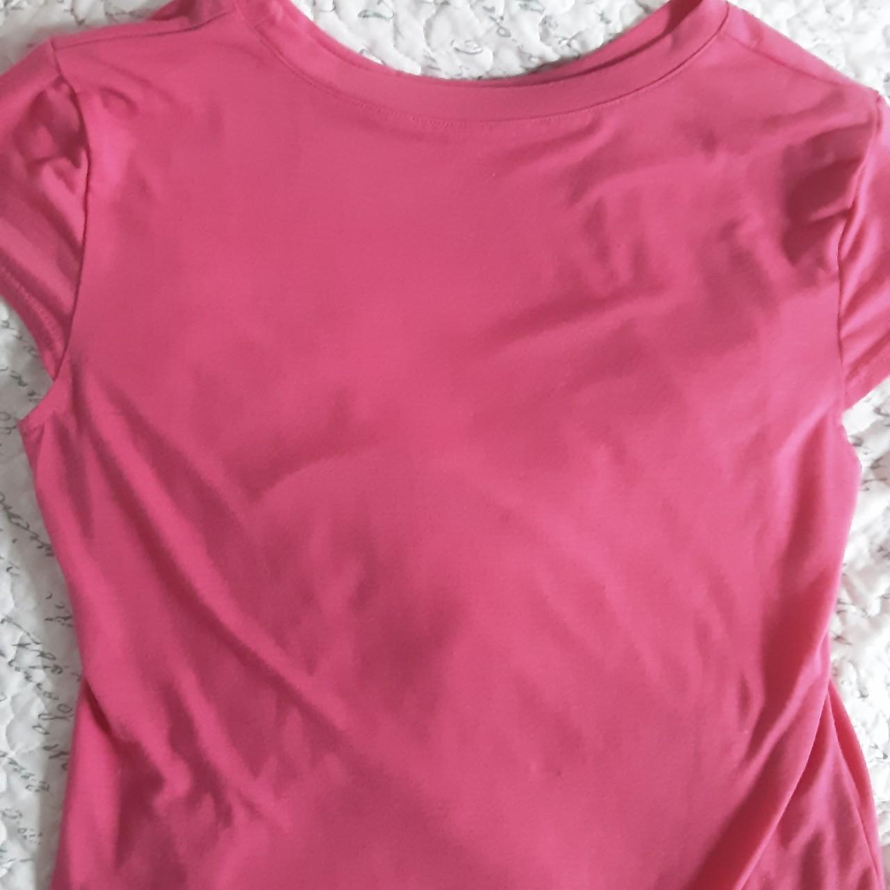 pink shirt with a pretty decal :3 tag was... - Depop