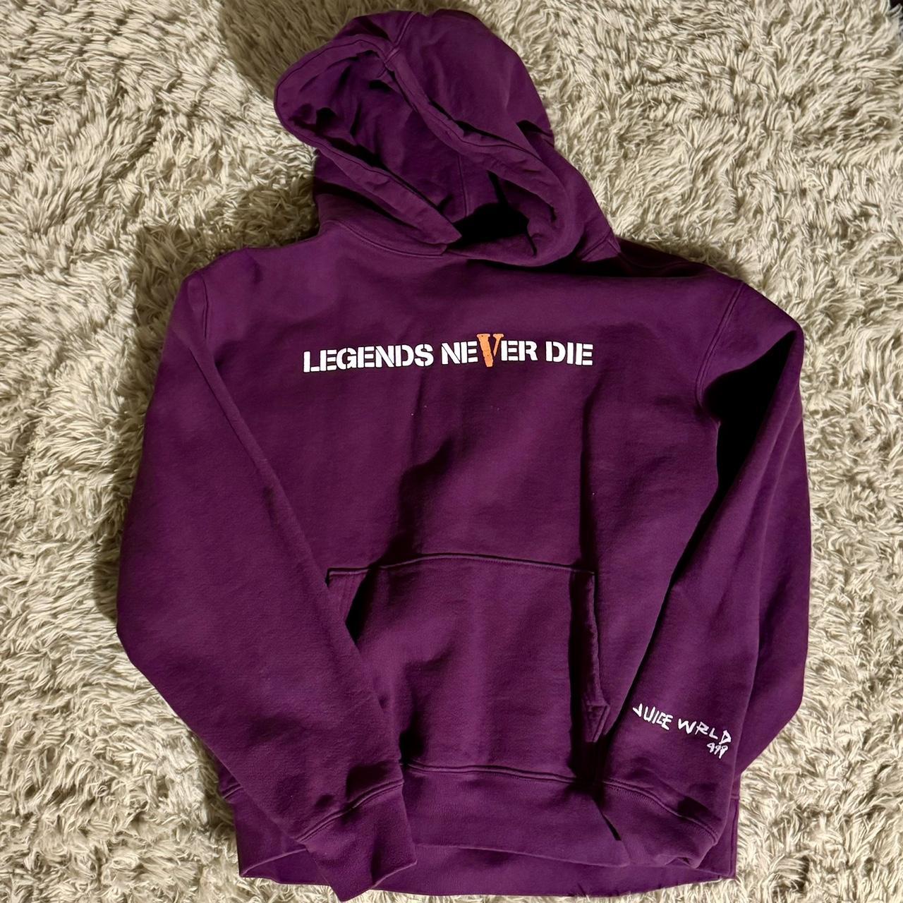 Juice Wrld Legends Never Die Purple 999 Vlone Depop
