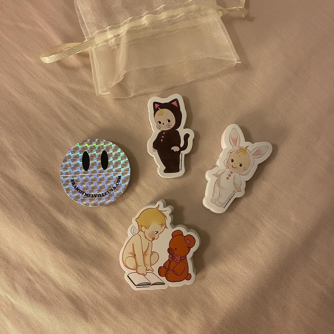 Brandy Melville Sonny Angel Kewpie Stickers 4 for... Depop