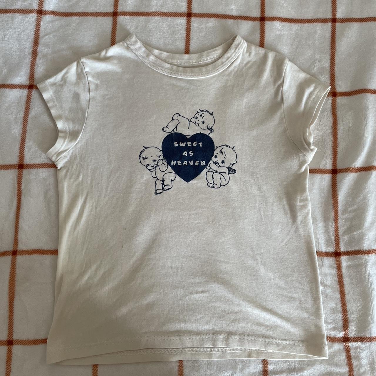 Brandy Melville Sweet as heaven shirt One Size Depop