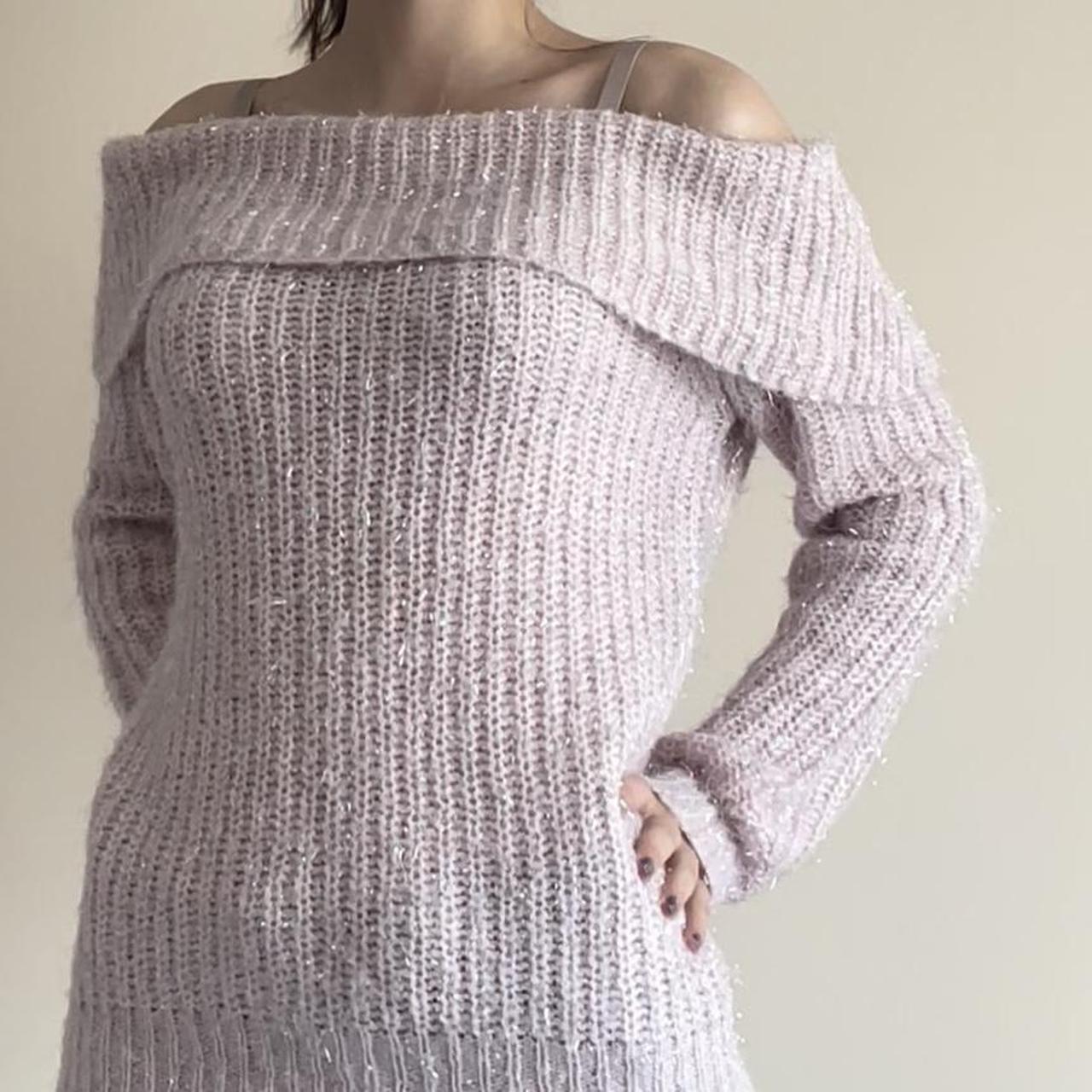 Lipsy off shop shoulder jumper