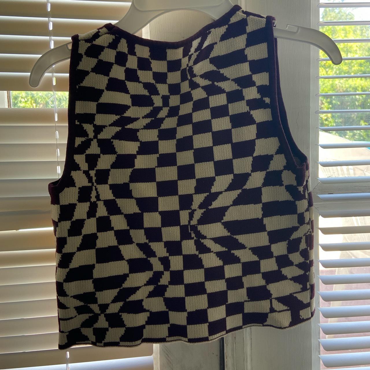 ZAFUL Women's Brown and Cream Vest (2)