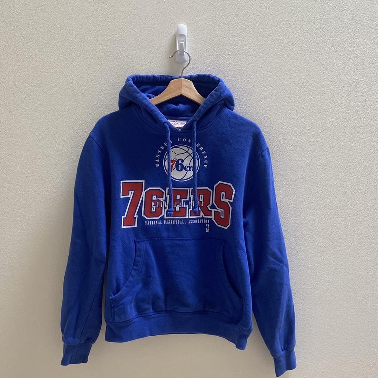 VINTAGE Philadelphia 76ers Hoodie Royal blue Sixers... - Depop