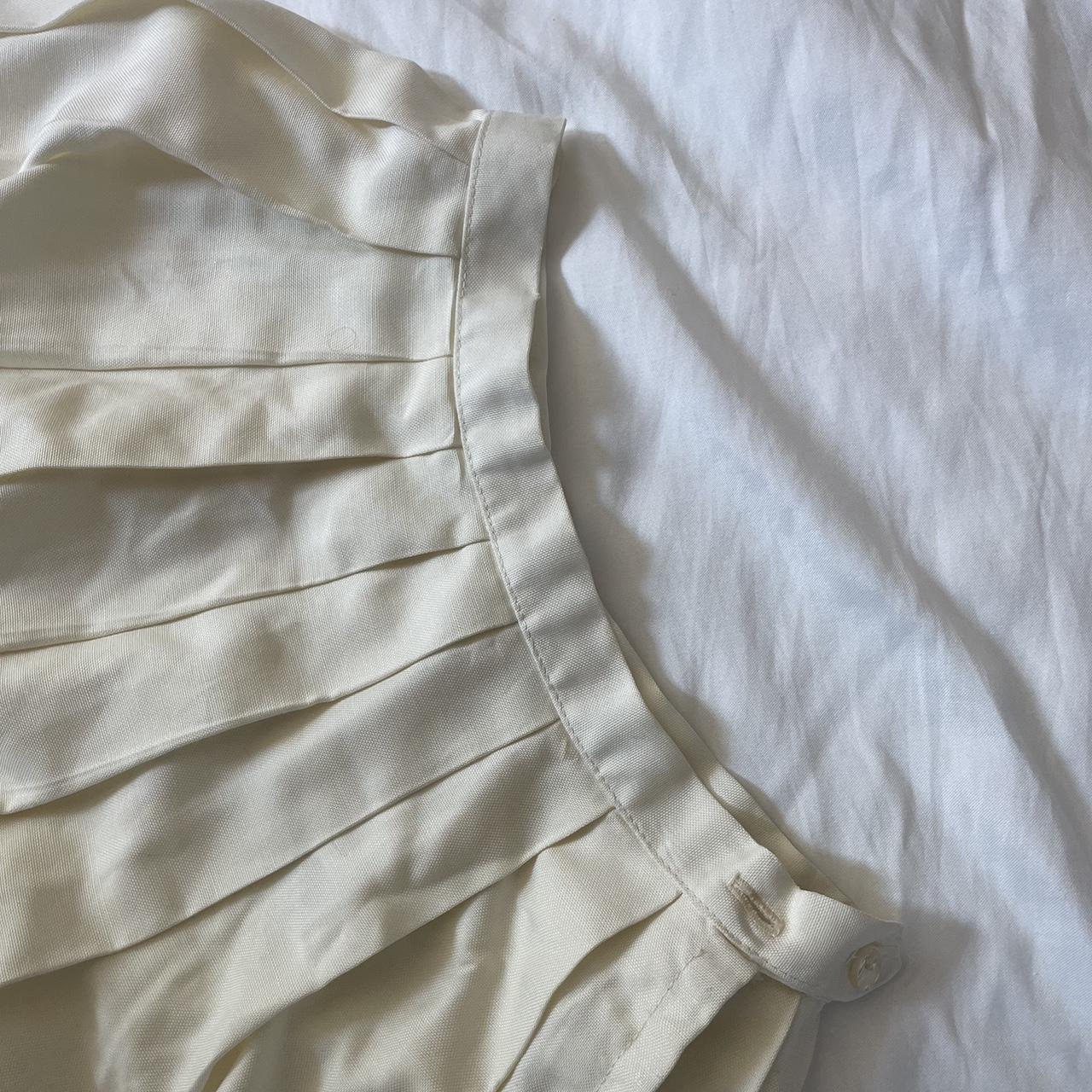Women's Skirt - Cream/White - 25" – 1960s pleated… - image 7